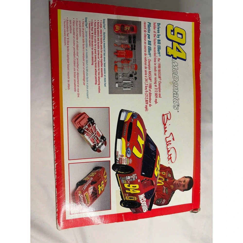 Revell SnapTite Bill Elliott McDonald's 94 Ford Taurus NASCAR Model Kit 85-1365